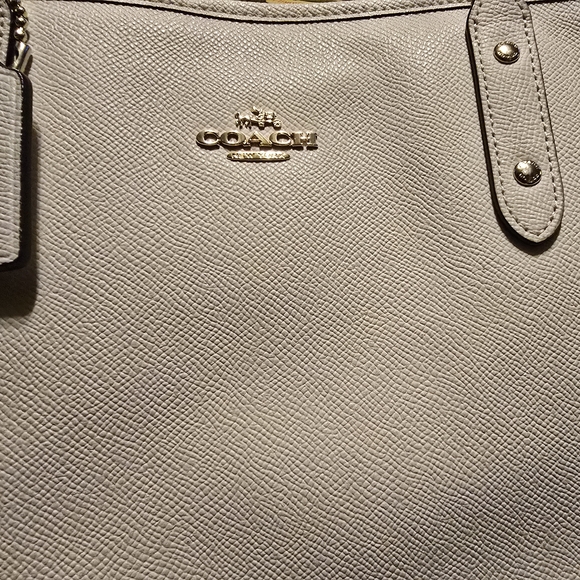 Coach Handbags - Coach White Leather Tote